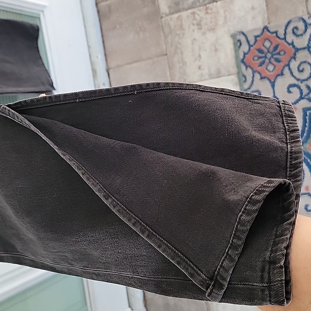 Pistola Alexa Black Flared Women's Jeans With Inside Split Hem Sz 29 - Picture 7 of 14